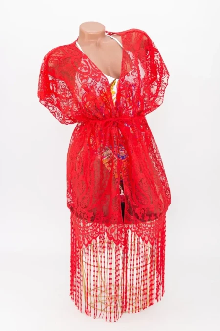 Rochie de Plaja 208 Rosu » Reina.ro