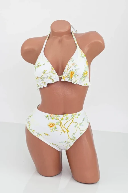 Costum de Baie Dama 3 Piese F85 Alb » Reina.Ro