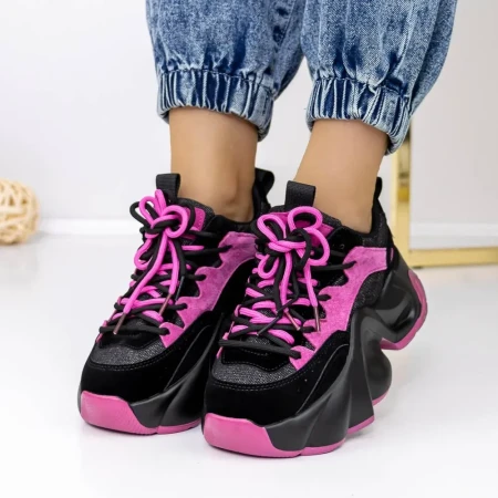 Pantofi Sport Dama 3WL135 Negru » Reina.Ro