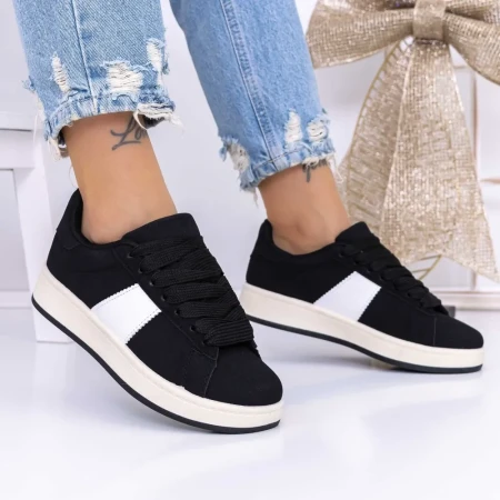 Pantofi Sport Dama 3XJ119 Negru » Reina.Ro