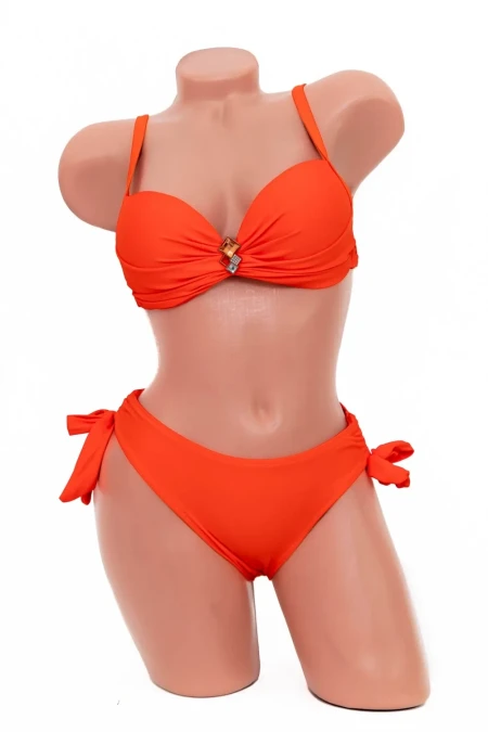 Costum de Baie Dama 2 Piese F105 Portocaliu » Reina.Ro