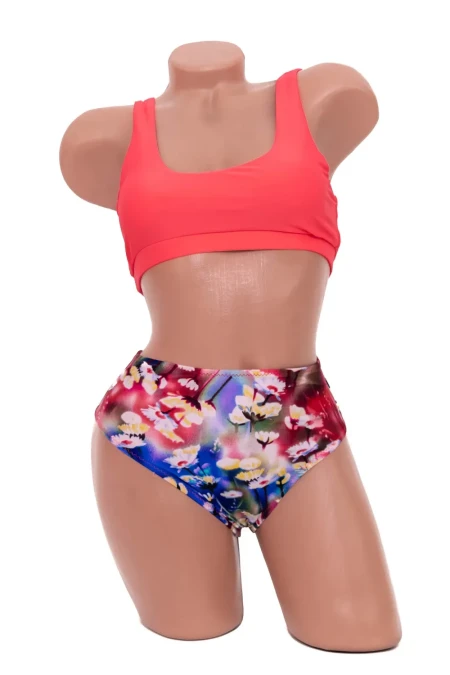 Costum de Baie Dama 2 Piese K01 Coral » Reina.Ro