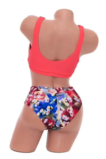 Costum de Baie Dama 2 Piese K01 Coral » Reina.Ro