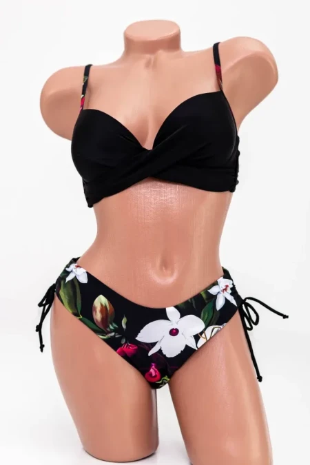 Costum de Baie Dama 2 Piese H08-2 Negru » Reina.Ro