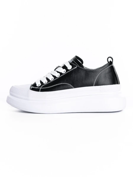 Pantofi Sport Dama din piele naturala 227802 BLACK | FRANCO GERARDO