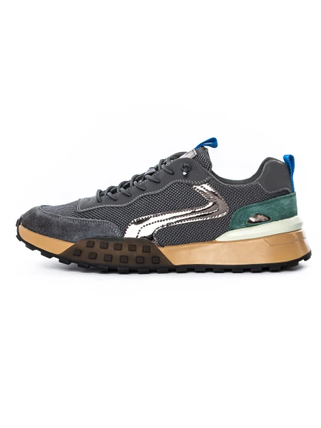 Pantofi Sport Barbati 88926 Gri-Verde (B09) Mels