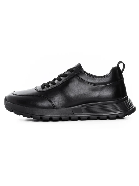 Pantofi Sport Barbati din piele naturala 88866 BLACK | ADVANCER